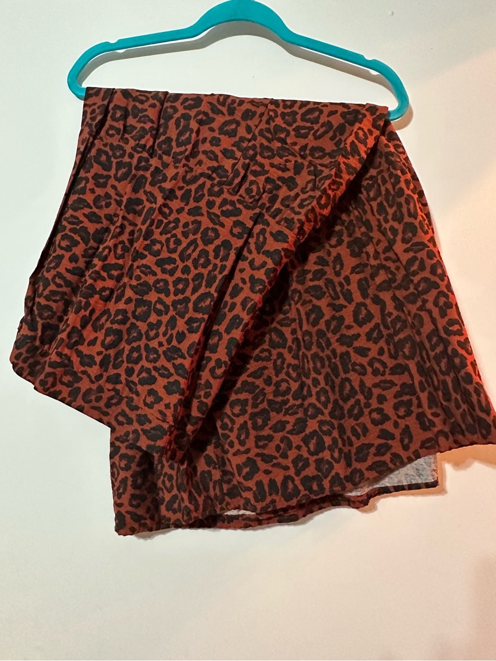 Nine West Rust and Black Leopard Print Skirt